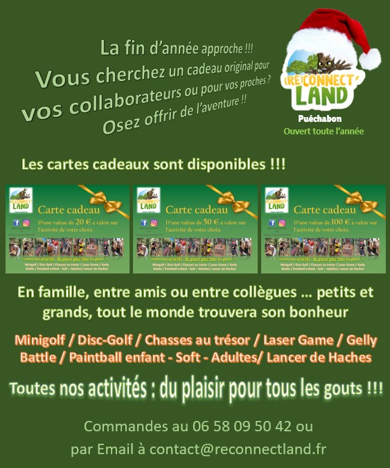 carte cadeau reconnectland