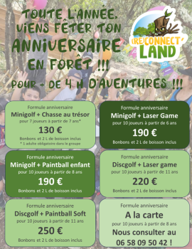 Formule anniversaire reconnectland